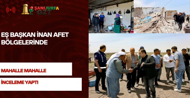 Eş Başkan İnan Afet Bölgelerinde