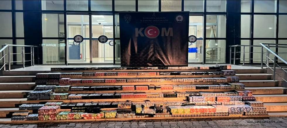 ŞANLIURFA’DA 10 MİLYON LİRALIK KAÇAKÇILIK OPERASYONU
