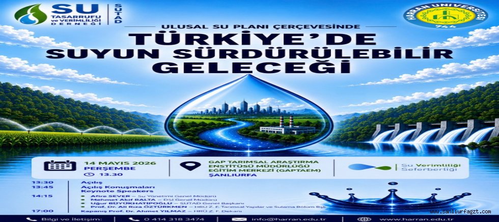 Şanlıurfa’da Ulusal Su Planı Paneli Düzenleniyor