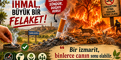 Şanlıurfa’da Kuruyan Otlar Yangın Riski Oluşturuyor