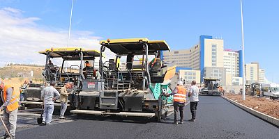 ŞEHİR HASTANESİ YOLUNDA ÇALIŞMALARDA SONA GELİNDİ